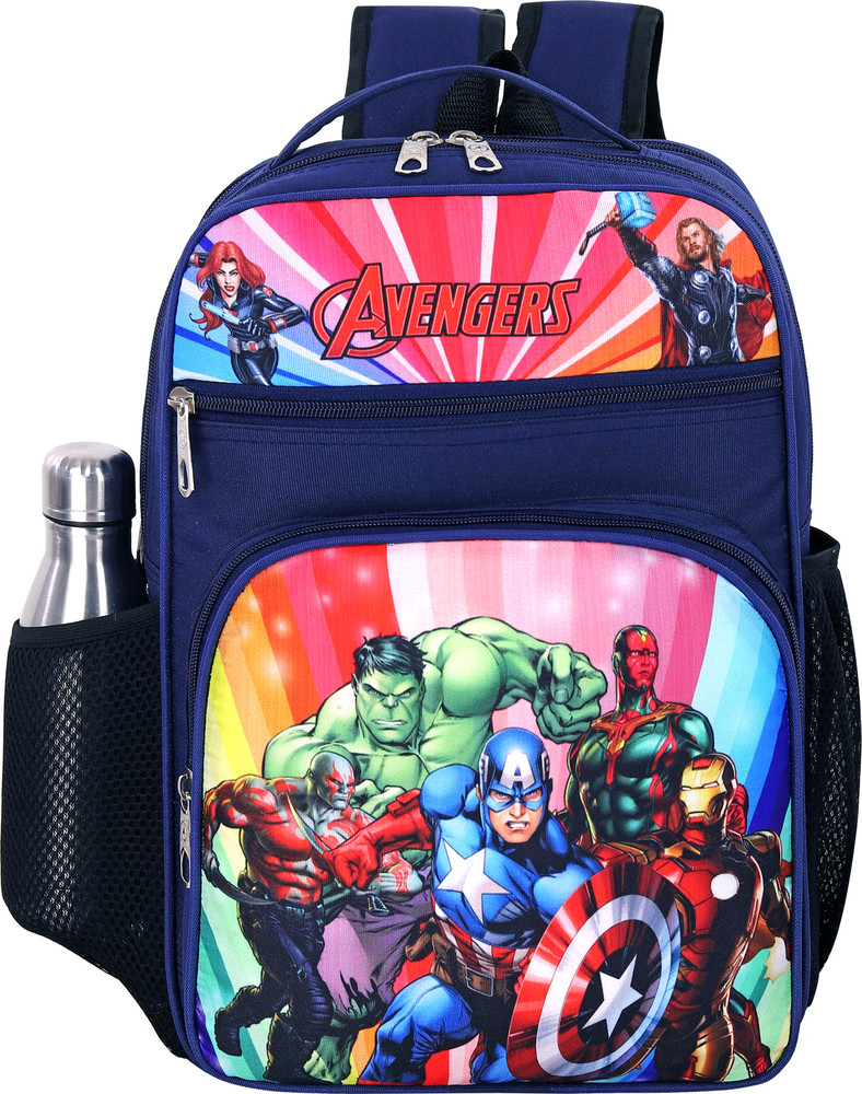 WILART avengers school bag for boys and girls 1st std to 4th