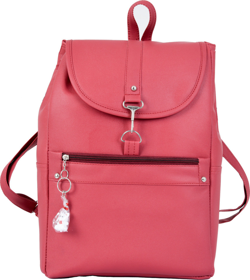 Sabina Girls Bag For Latest design Women Backpack Daily Use For School College Etc. 20 L Backpack Peach Price in India Flipkart