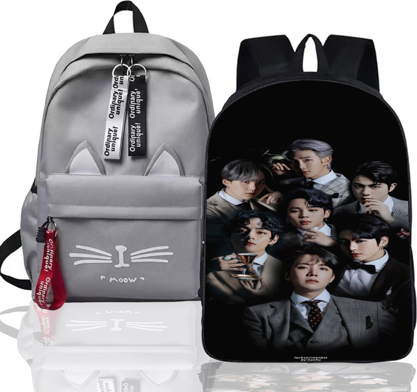 khatushyam collection Stylish BTS Printed On Front  Side, College/School/Tuition Backpack for BTS Lovers 10 L Backpack  Multicolor - Price in India