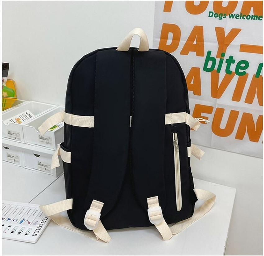 Toingo Women Backpack Schoolbag Cute Nylon Laptop College Bag For Girl School Backpacks 20 L Laptop Backpack black Price in India Flipkart