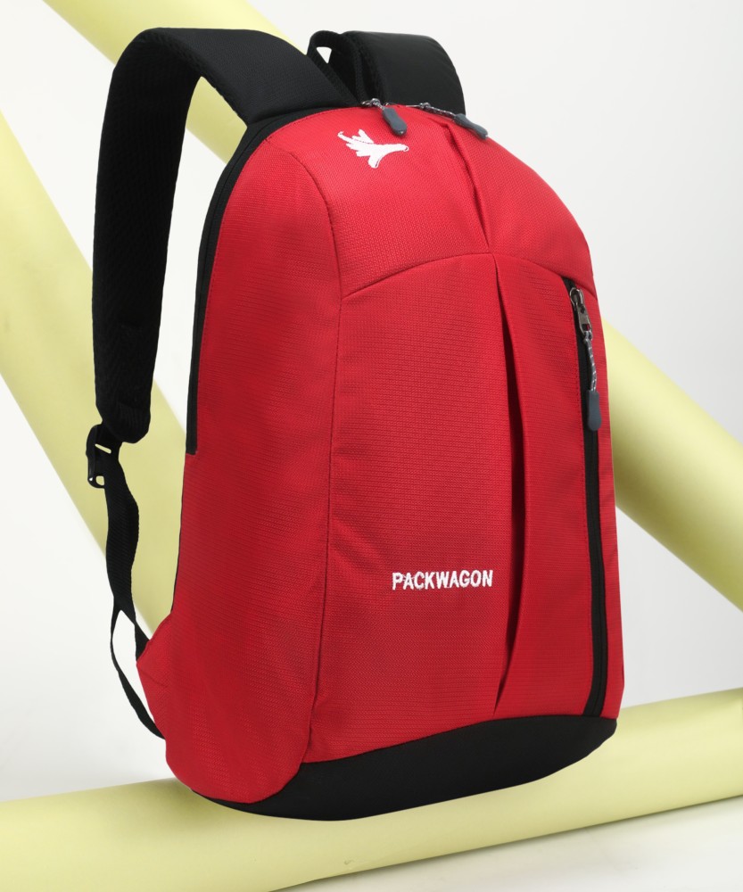 PACKWAGON UNISEX Small 12L MINI Backpack-ADULT 12 L Backpack Red-Grey -  Price in India