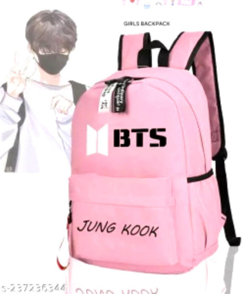 Bts backpack pink hot sale