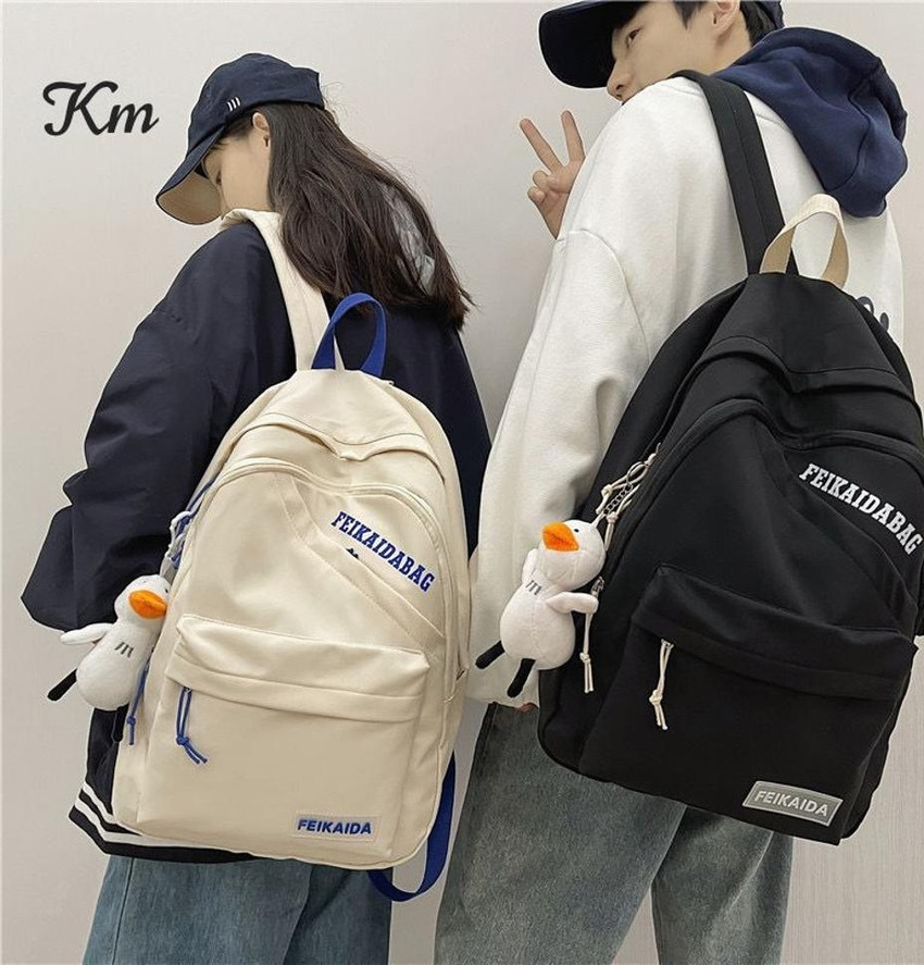 Aminah A-9943 Couple Bag(Two bags) 3.5 L Laptop Backpack Black and Cream -  Price in India | Flipkart.com