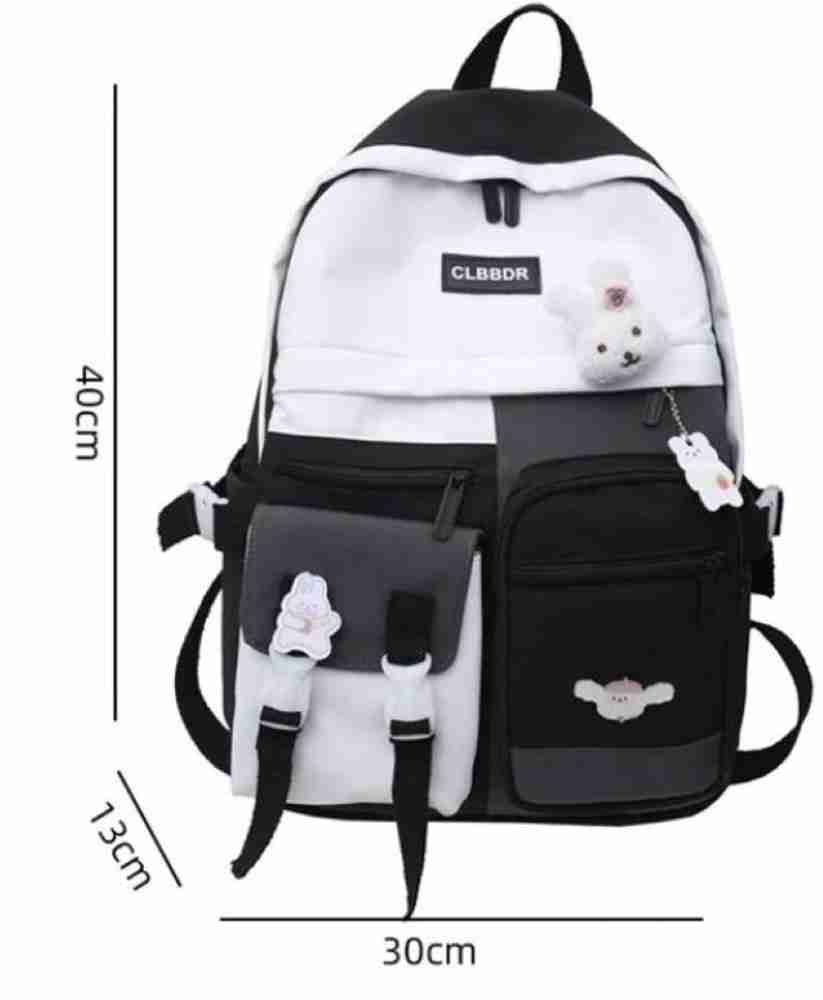 Toingo Inter college Korean Backpack for Girls High School Bags Women Casual Bookbag 22 L Laptop Backpack Black Price in India Flipkart
