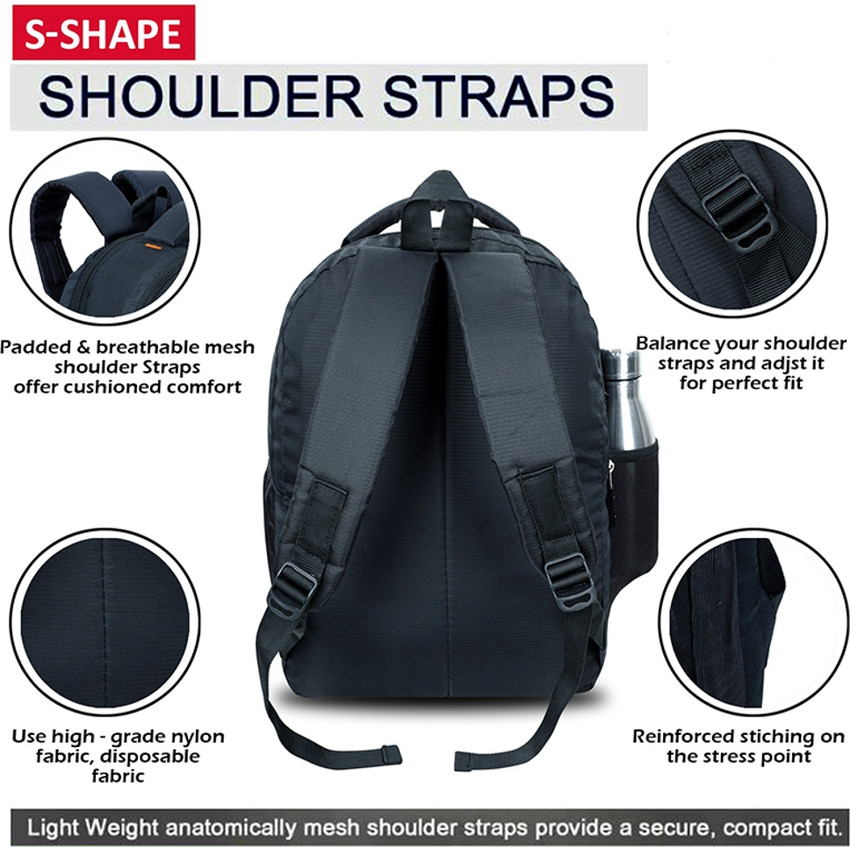 S shaped backpack straps store