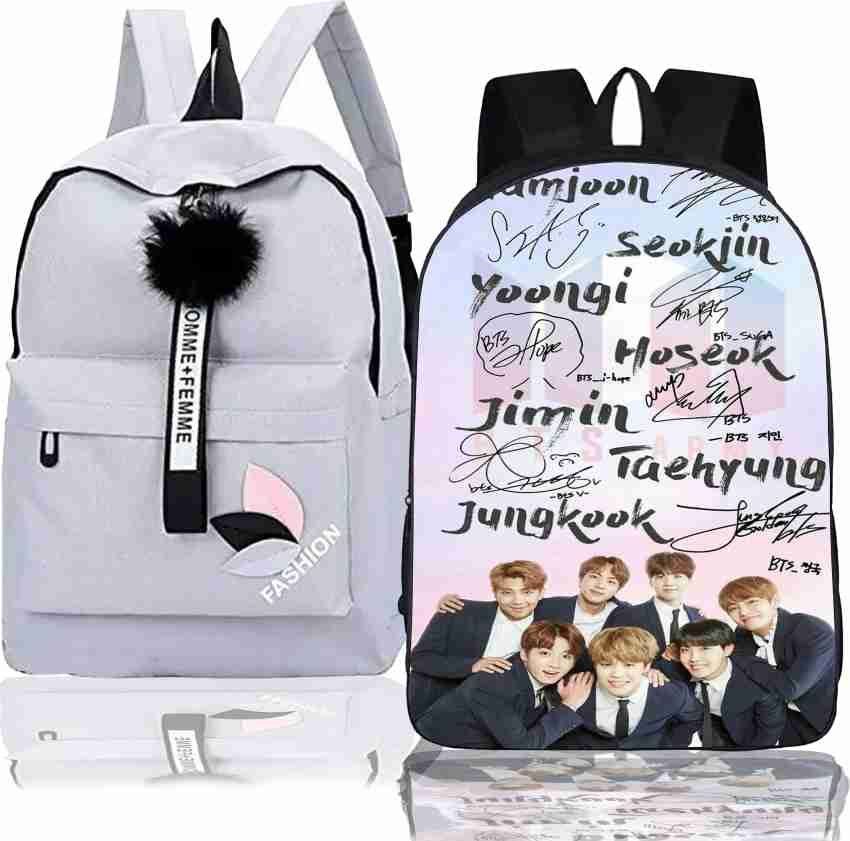 khatushyam collection Stylish BTS Printed On Front  Side, College/School/Tuition Backpack for BTS Lovers 10 L Backpack  Multicolor - Price in India