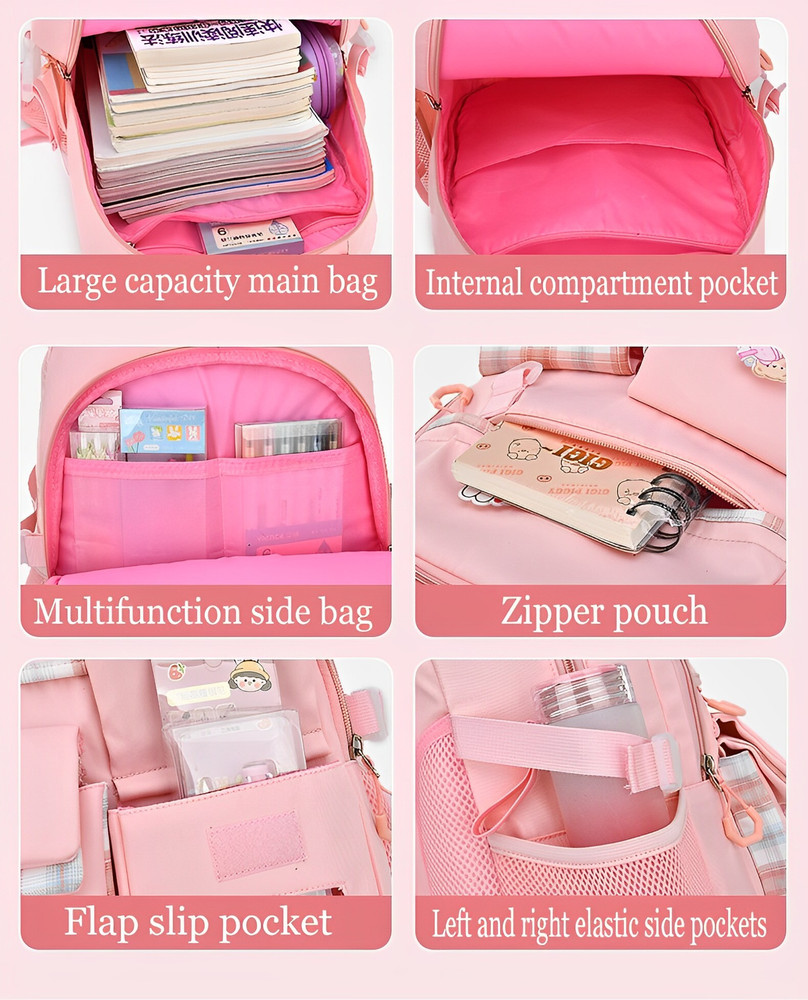 Tlismi Pastel Colored School Bag Stuffed Toy cartoon Multi