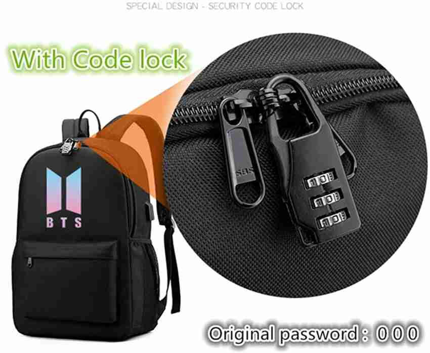 Bts backpack with online charger