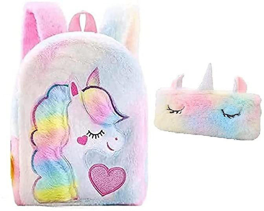 Furry outlet unicorn backpack