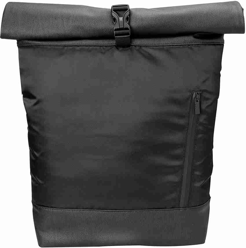 SYUTM Roll Top Office/School/Travel/Business Backpack 24 L Backpack Jet  Black ( Buckle ) - Price in India | Flipkart.com