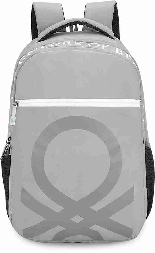 United Colors of Benetton Noble 23 L Laptop Backpack Grey Price in India Flipkart
