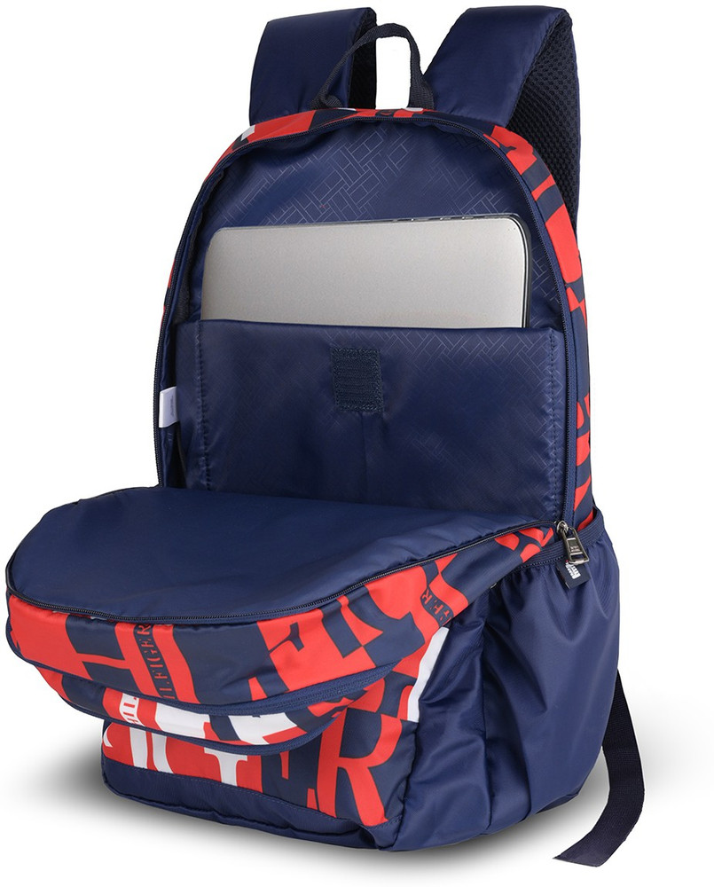 Tommy hilfiger backpack navy blue and red 2025