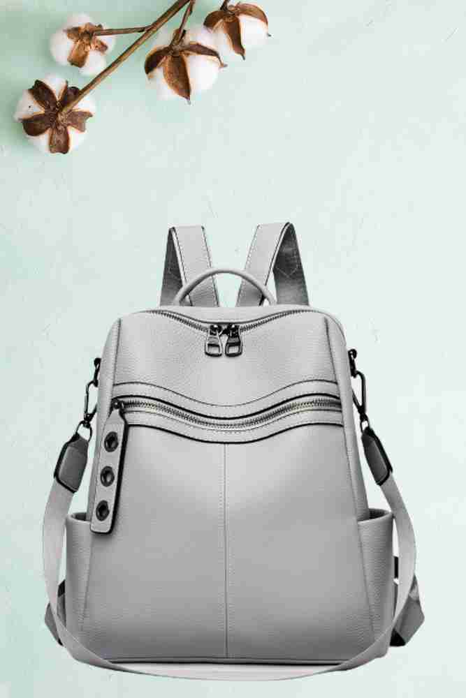 ProArch Women's Fashion Backpack Purses Multipurpose Design Handbags and Shoulder  Bag 25 L Backpack Grey - Price in India