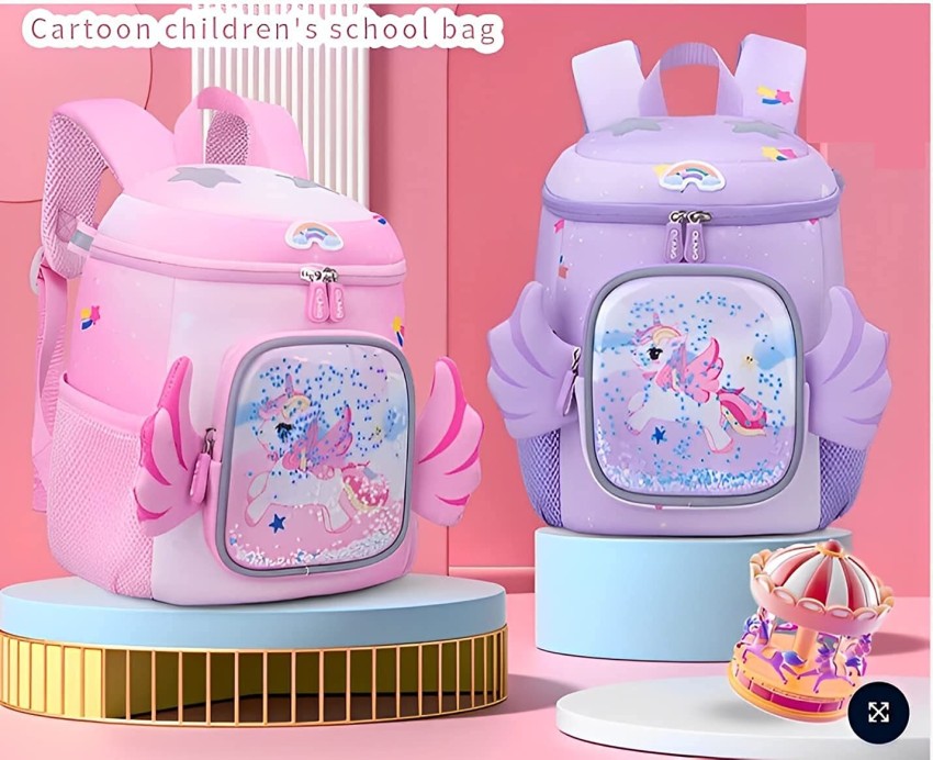 Kids Unicorn Backpack Cartoon Cute Kindergarten Schoolbag Large