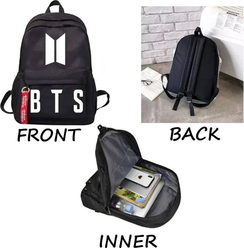  Jung Kook Printed Bts Pink Bag Baby Bag College Bags