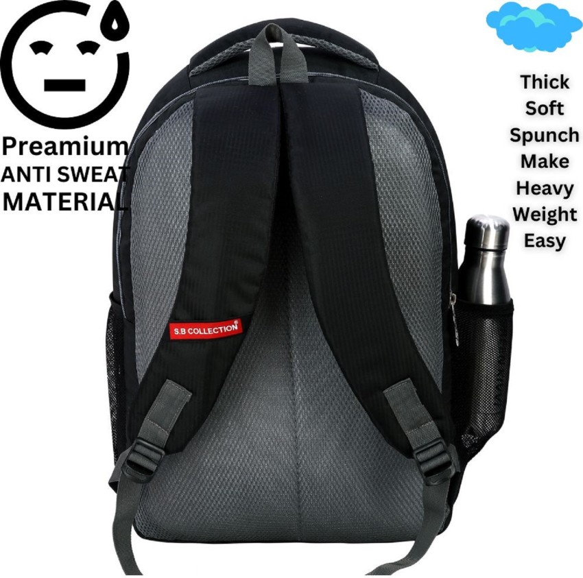 School Backpack Waterproof Black Bookbag College High School Bags For Boys  Girls Lightweight Travel Rucksack Casual Daypack Laptop Backpacks For Men  Women (Black ) 