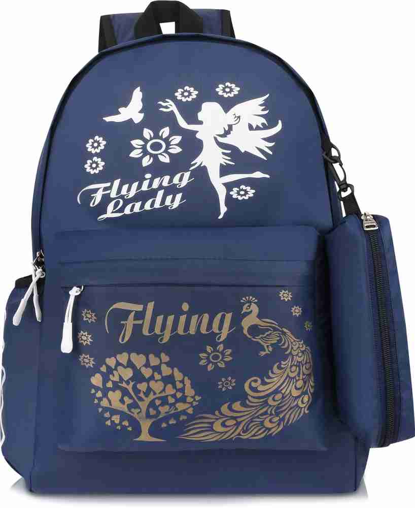 KNOXS College School Bags For Women Printed Backpack for Girls