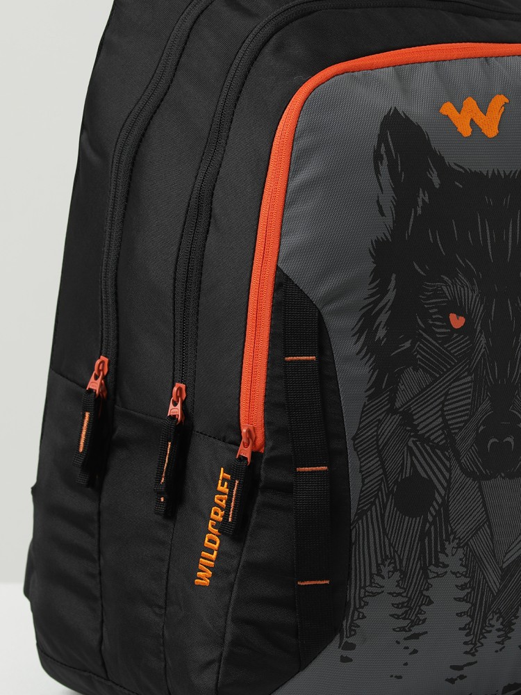 Wildcraft casual backpack wc 2024 6 wild wolf black