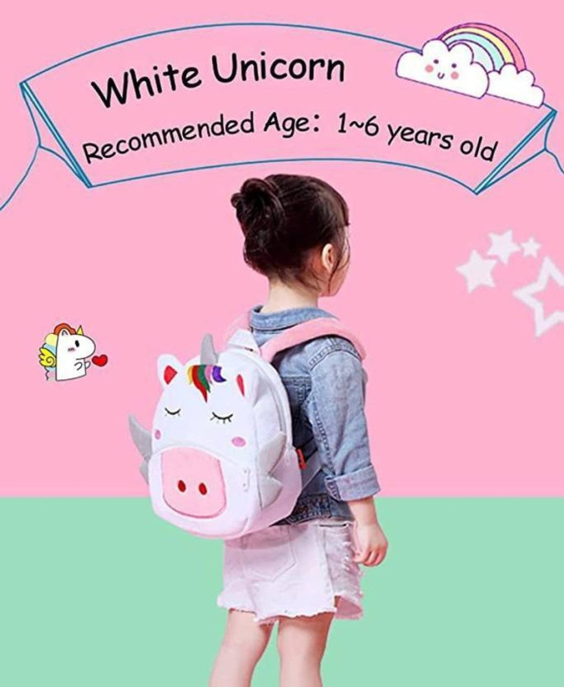 Bling Baby Unicorn bag White Toddler School Bag 10 L Backpack White Price in India Flipkart