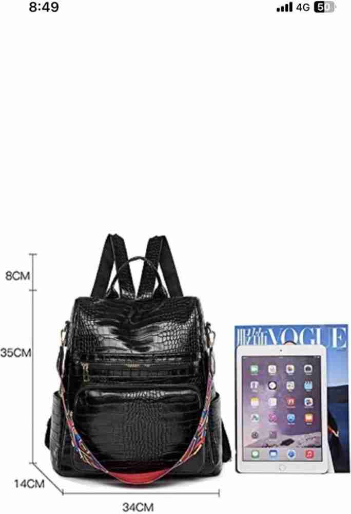 SGTRENDZ Backpack Medium 15 L Backpack Girls ANTI THEFT Back Pack Shoulder Bag Black 15 L Backpack Black Price in India Flipkart