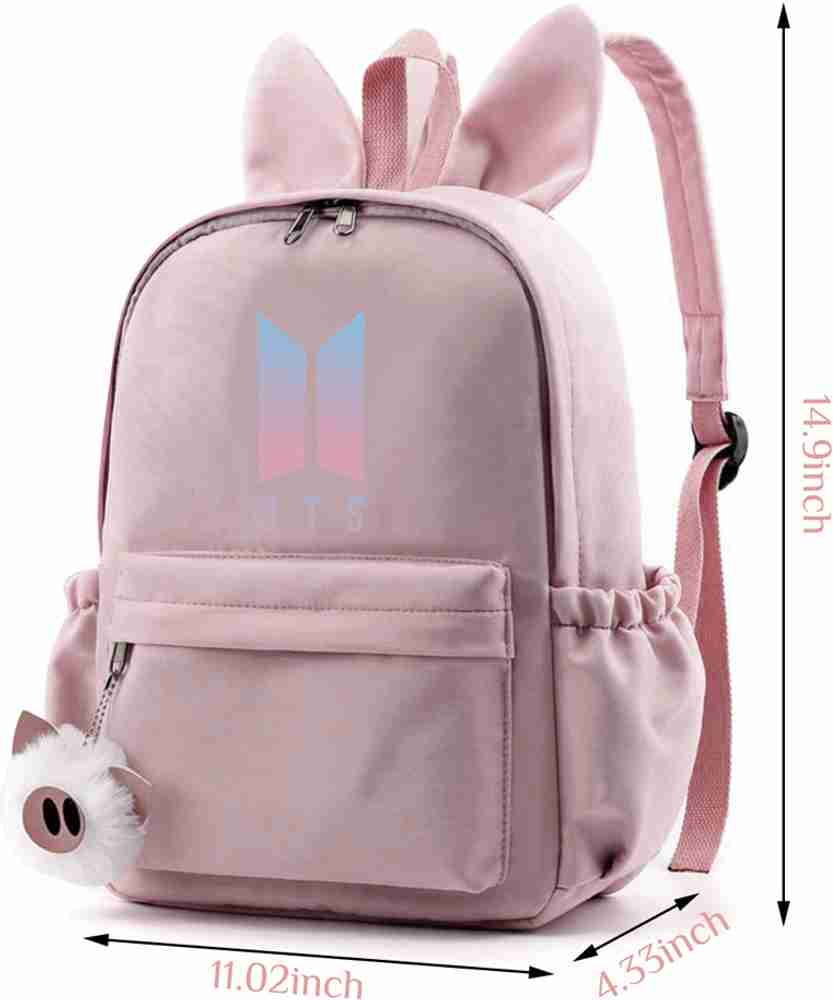 Bts pink backpack deals
