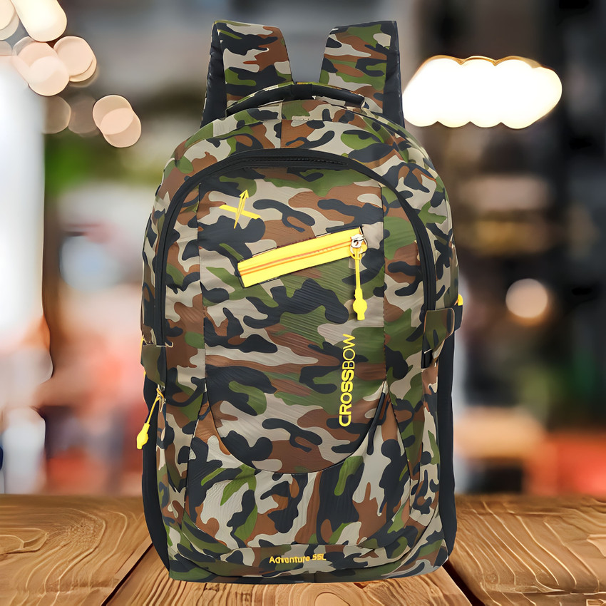 Crossbow WATERPROOF ARMY LOOK COLLEGE SCHOOL TRAVEL TREKKING BAG