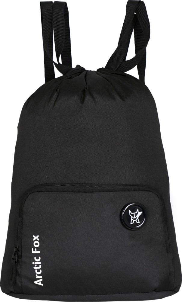 Arctic Fox Black Drawstring Bag 15 L Backpack Black Price in India Flipkart