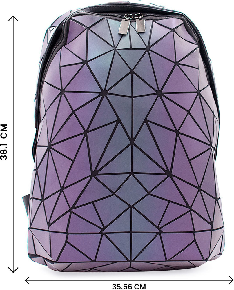 SMM Enterprise Geometric Luminous Reflection Backpack 20 L Laptop Backpack Multicolour Price in India Flipkart