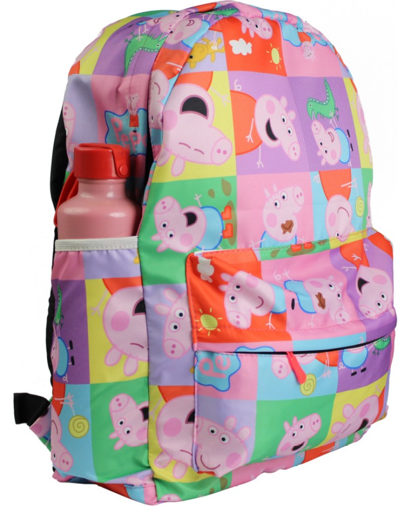 Peppa Pig 16 Backpack Lunch Bag Girls Kids PINK