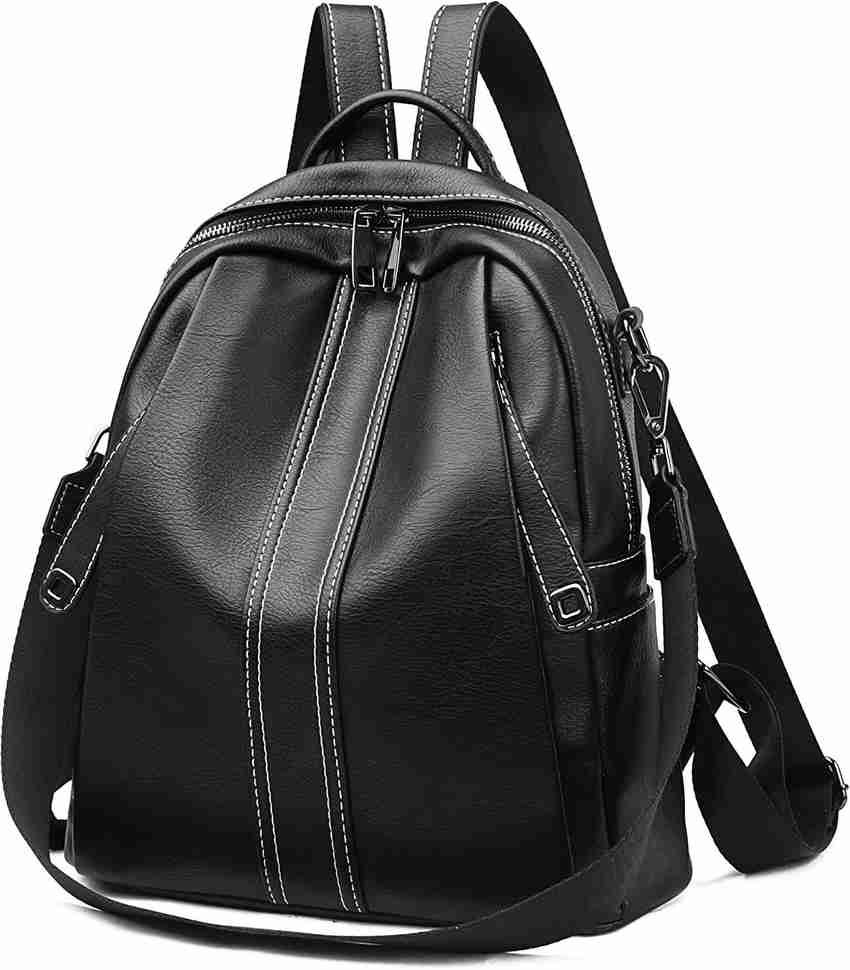 ALTOSY Women Ladies Genuine Leather Versatile Shoulder Bags with Coin Purse 25 L Backpack Black Price in India Flipkart