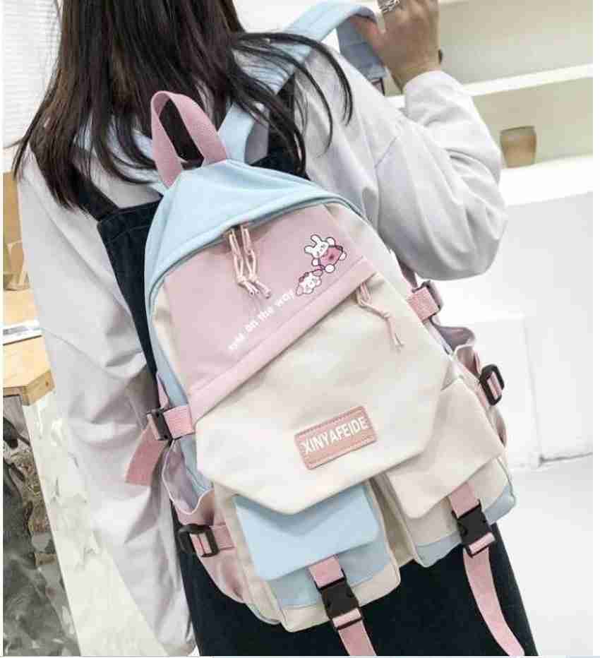 Toingo Inter college Korean Backpack for Girls High School Bags Women Casual Bookbag 22 L Backpack