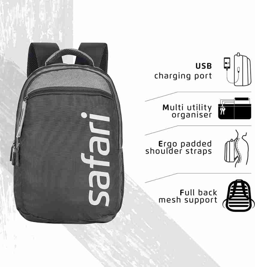 Safari spree usb 19 casual backpack sale