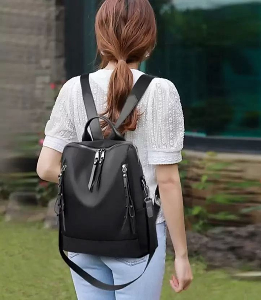 JAISOM Trendy korean Backpack For Women Girls For School College office 25 L Black 25 L Backpack Black Price in India Flipkart