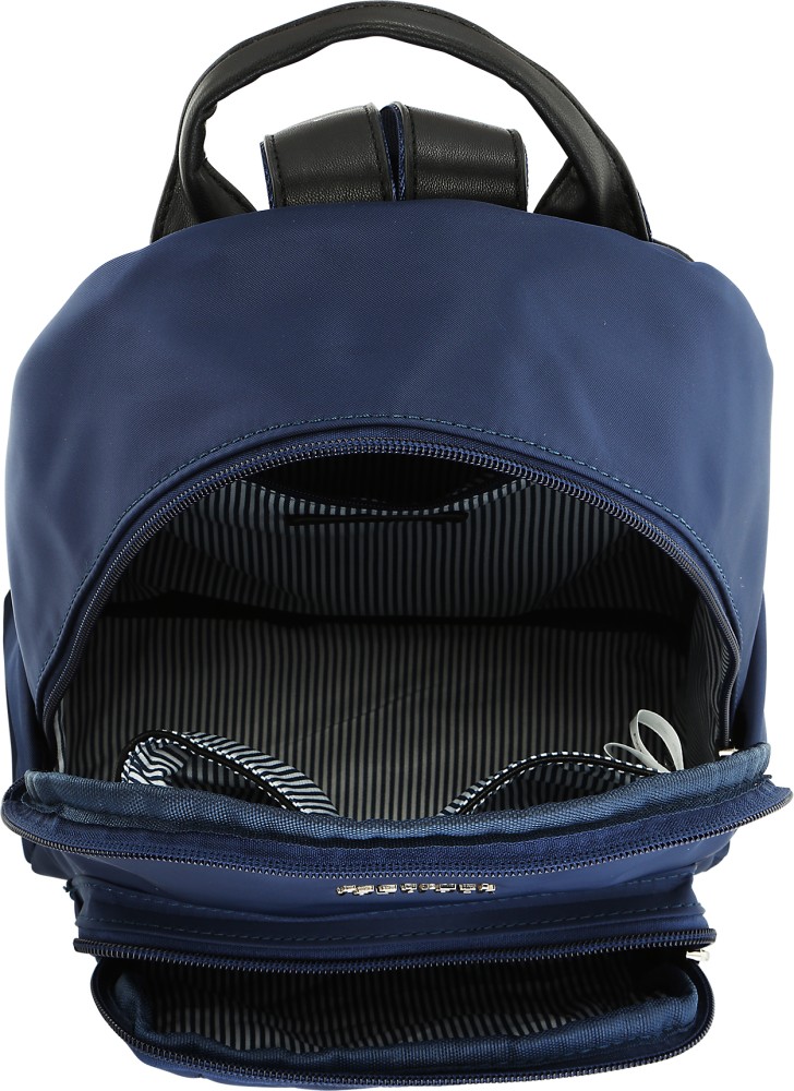 Fastrack unisex navy blue solid outlet backpack