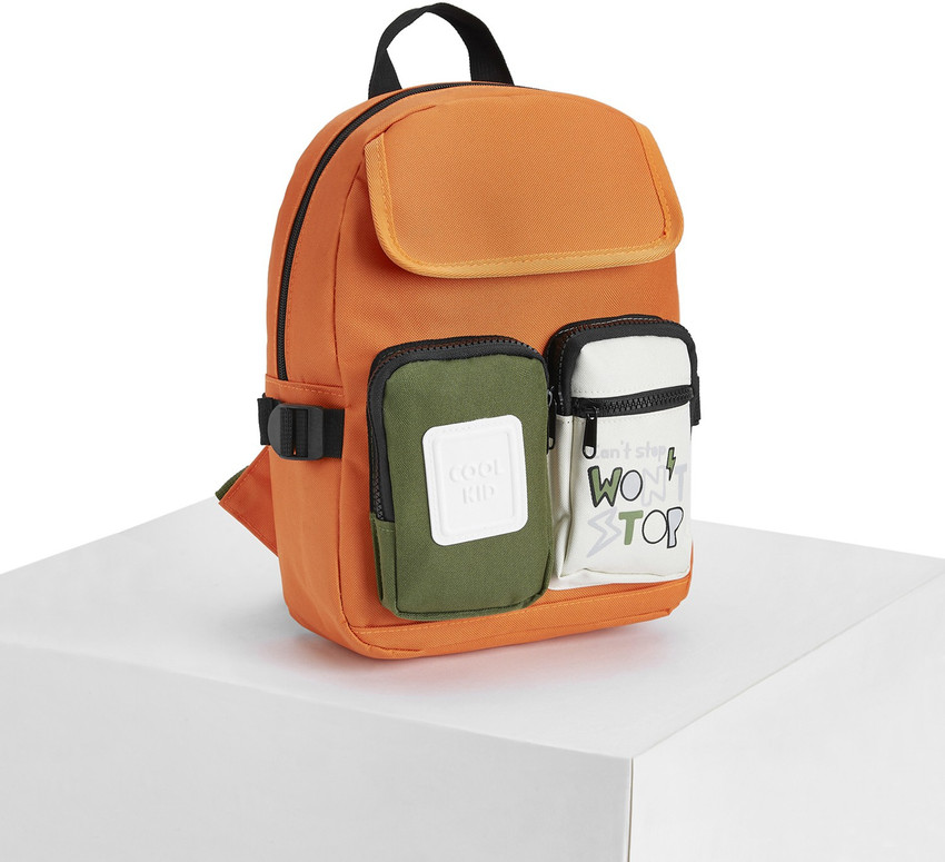 Orange backpack kid sales