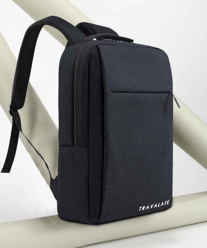 Travalate with USB Charging Port for Office Collage for men women 24 L Laptop Backpack Black Price in India Flipkart