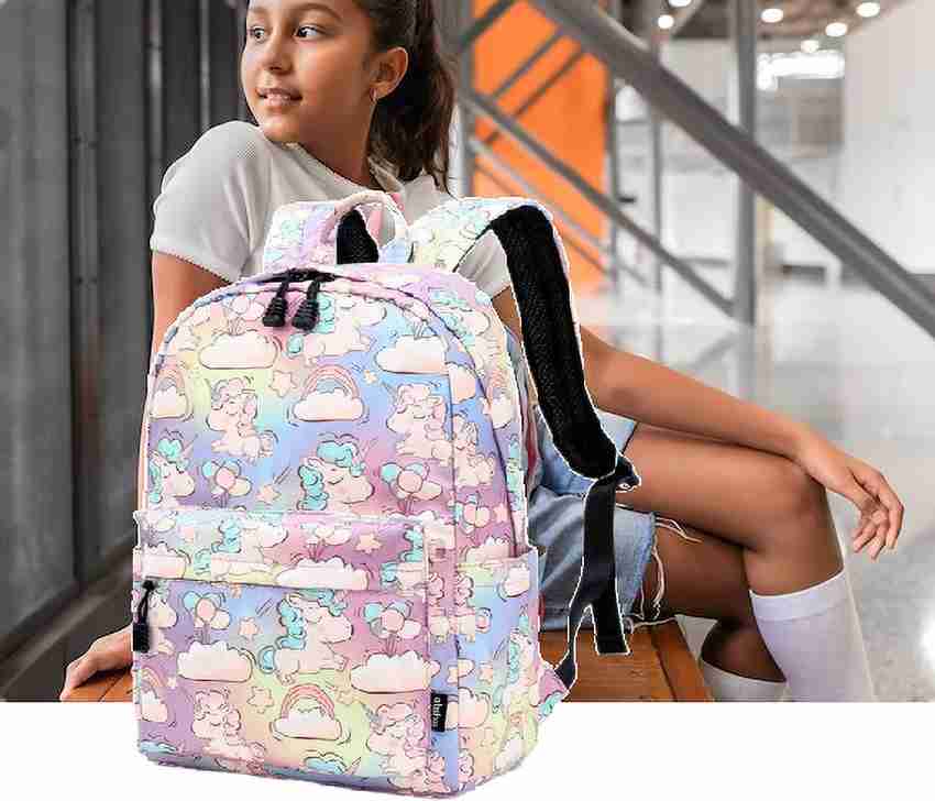 Unicorn backpack school on sale