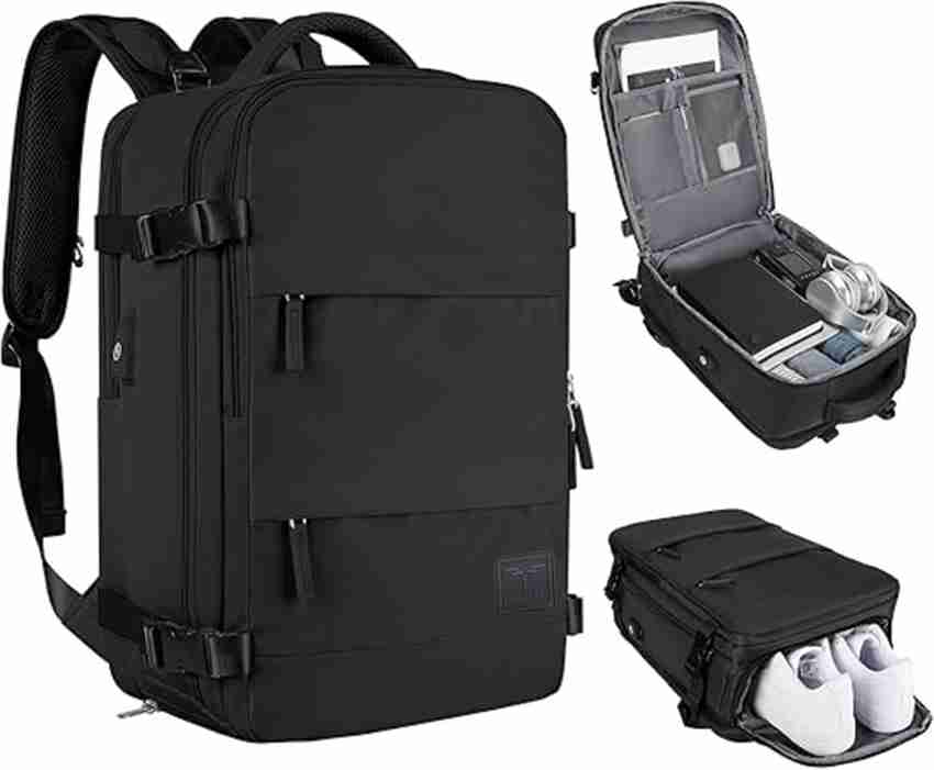IMPULSE USB charging port Anti theft pocket business Office casual college Travel bag 40 L Laptop Backpack Black Price in India Flipkart