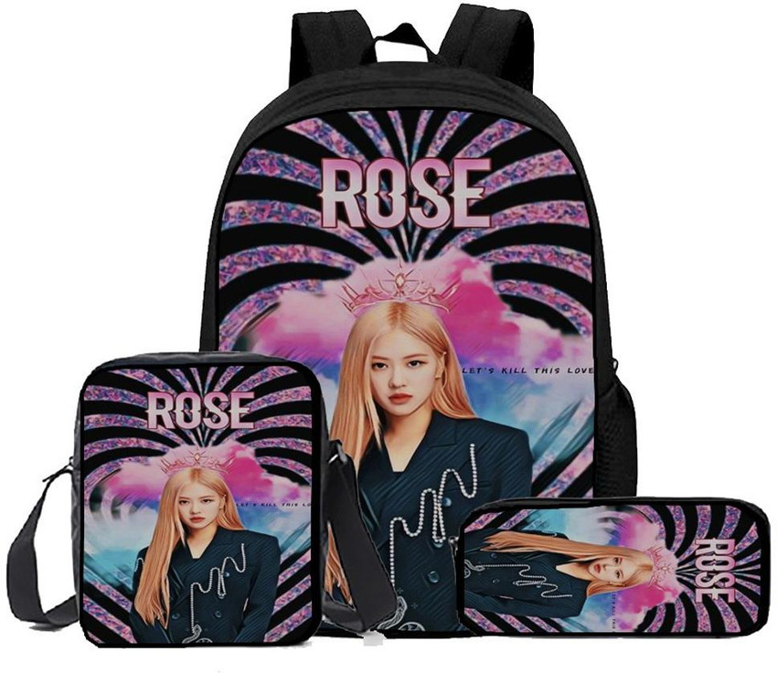 Black 2025 pink backpack