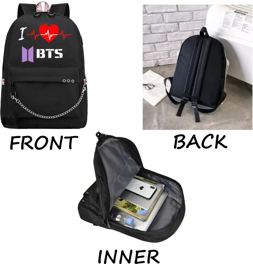 PALAY BTS School Laptop Backpacks Korean Daypack Book Bag Casual Backpack Backpack For Students