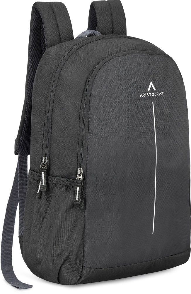 ARISTOCRAT Polyester 26L Hugo Laptop Backpack Black For Men Women 26 L Backpack Black Price in India Flipkart