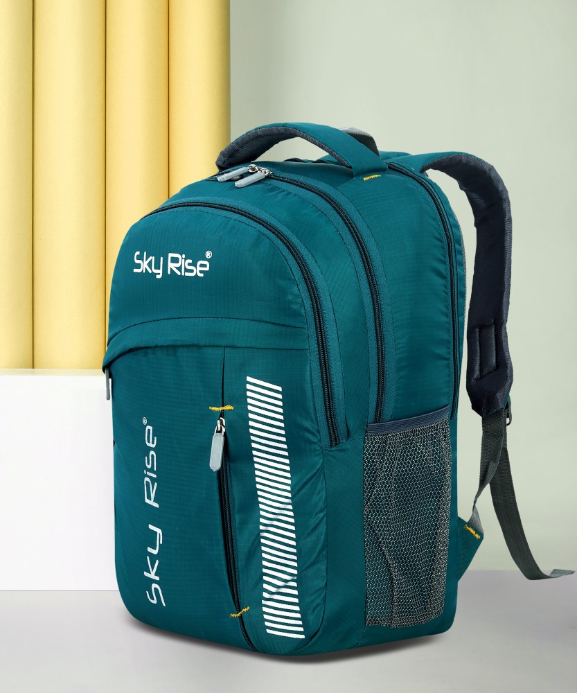 SKY RISE medium bags laptop travel bags school college bags 45 L Backpack PEACOCK Price in India Flipkart