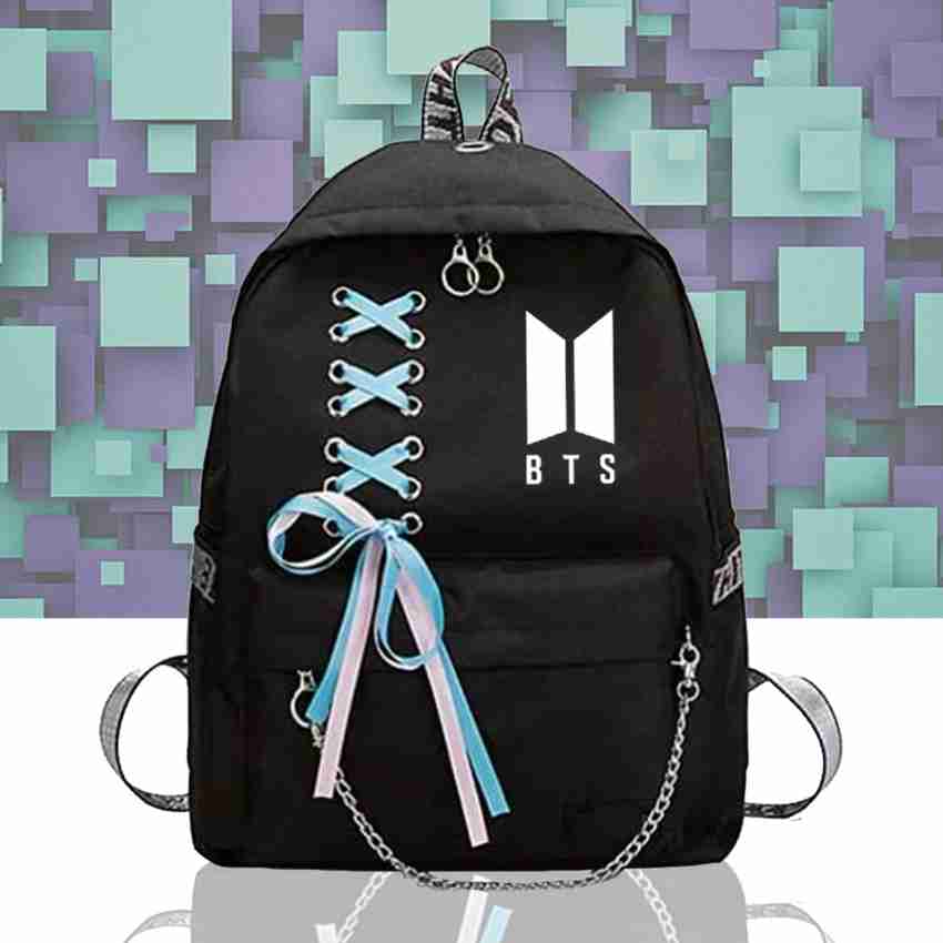 Ambika Collection, Lightweight BTS TAEHYUNG (V) Printed 10th Class School  Bag For Girls 15 L Backpack Black - Price in India