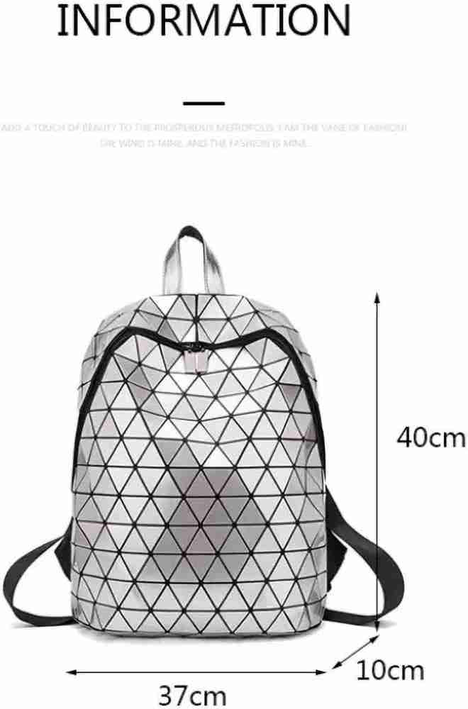 Geometric cheap reflective backpack