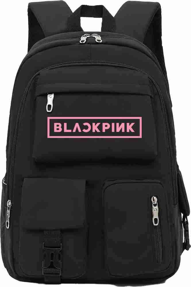 All black pink backpack clearance