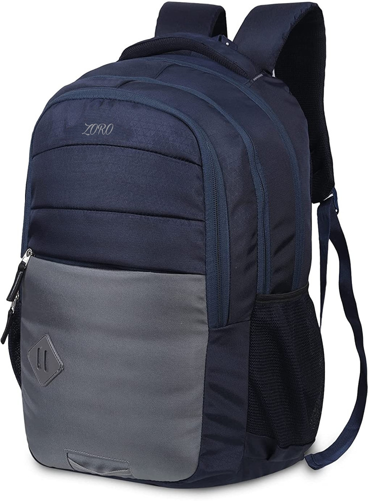 ZORO BEST PROFESSIONAL 30 L Laptop Backpack GREY BLUE Price in