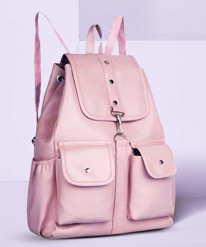 Orange cheap pink backpack