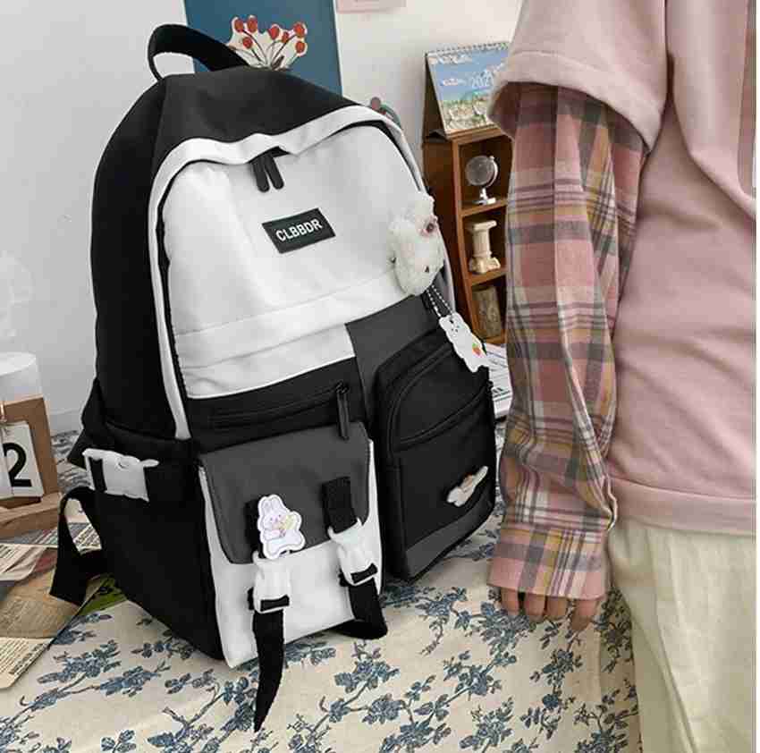 Toingo Inter college Korean Backpack for Girls High School Bags Women Casual Bookbag 22 L Laptop Backpack Black Price in India Flipkart