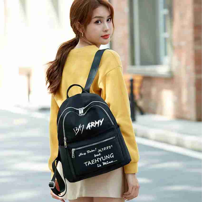 Taehyung printed bts bag, baby school bag, college bags girls, bags for  girls, v bts bag