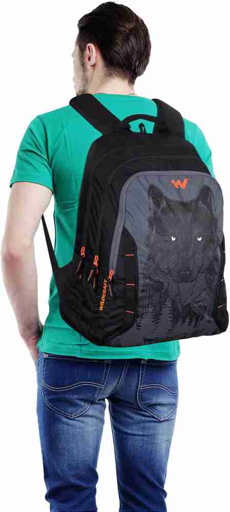 Wildcraft casual backpack wc 6 wild wolf black sale